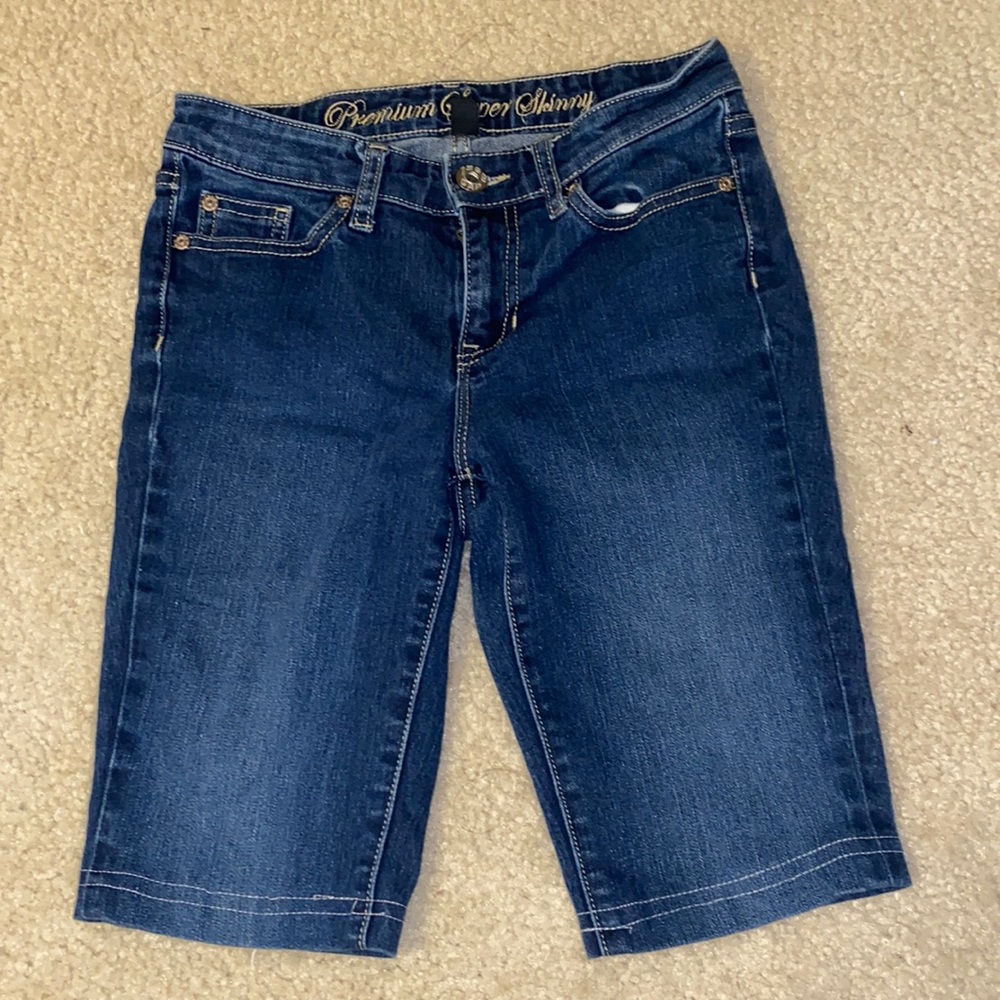 Gap premium super skinny jean shorts